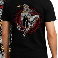 MONKEY WARRIOR Back BLack Monkey Warrior